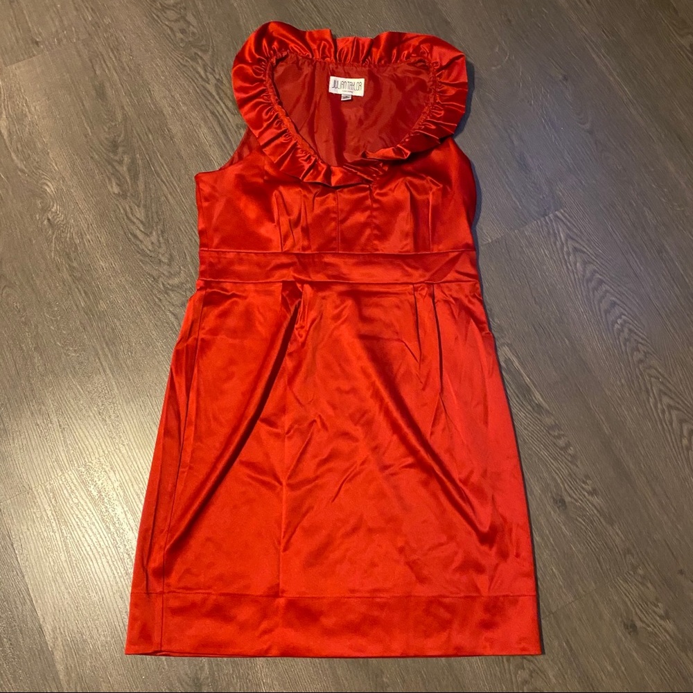 Red Satin Cocktail dress
